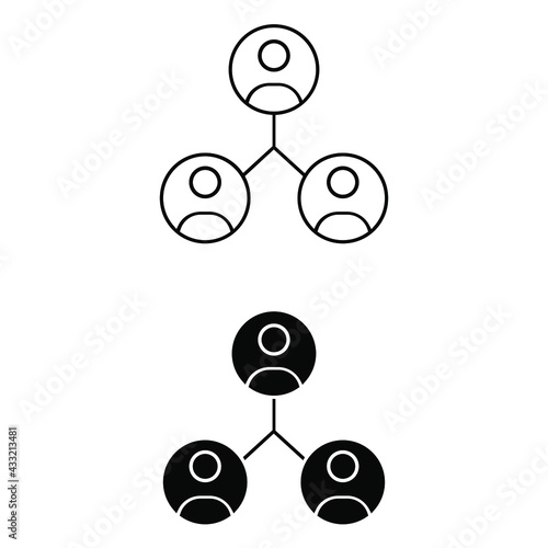Team icon vector set. associate illustration sign collection. pertness symbol or logo.