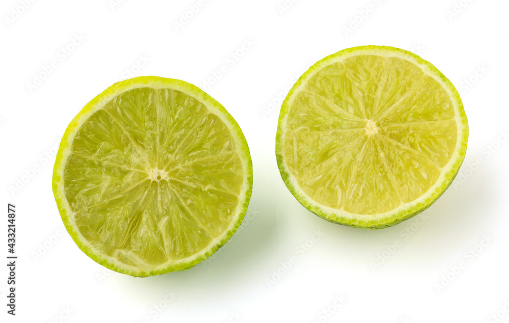 Half lemon isolated on a white background. Half lemon isolated on a white background.