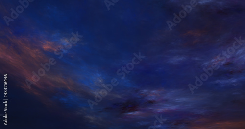 abstract light blue sky and dark clouds shining starry surface aerial texture fog on sky.