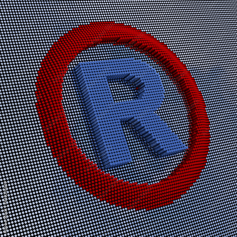 Pixel Art Style Register. 3d Rendering Stock Illustration Adobe Stock