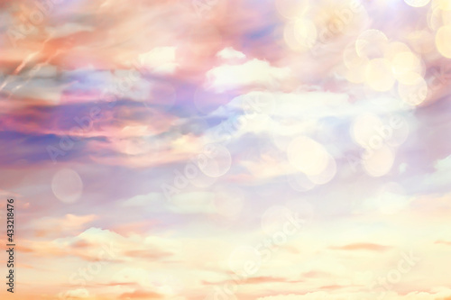 sunrise sky watercolor gradient colors, beautiful abstract nature wallpaper © kichigin19