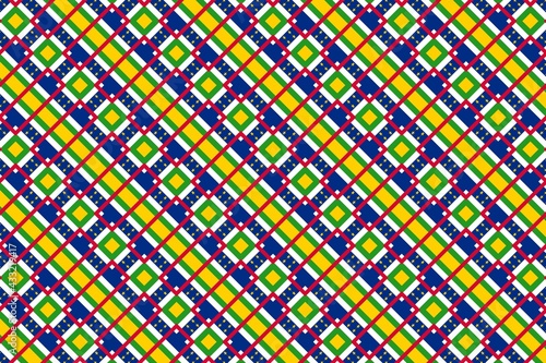 Simple geometric pattern in the colors of the national flag of Central African Republic