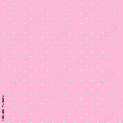 Cute seamless pattern with hearts in pastel colors. Great for baby fabric, textile, wallpaper, nursery room, scrapbooking or wrapping paper, party decoration. Kids cartoon vector background. 