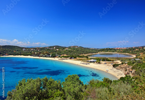 AMMOULIANI ISLAND, GREECE. Alykes (literally "saltworks") beach, Ammouliani island, Halkidiki ("Chalkidiki"), Macedonia, Greece  © Iraklis Milas