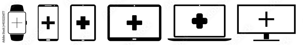 Display plus, cross, addition, summing, positive, adding, and, up Icon Devices Set | Web Screen bonus, increase, yes, zoom Device Online | Laptop Vector | Mobile | PC Computer Sign Isolated Display plus, cross, addition, summing, positive, adding, and, up Icon Devices Set | Web Screen bonus, increase, yes, zoom Device Online | Laptop Vector | Mobile | PC Computer Sign Isolated