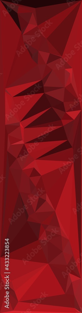 Obraz premium abstract design from many vertical falling stripes as melting wax in dark red shades on black background