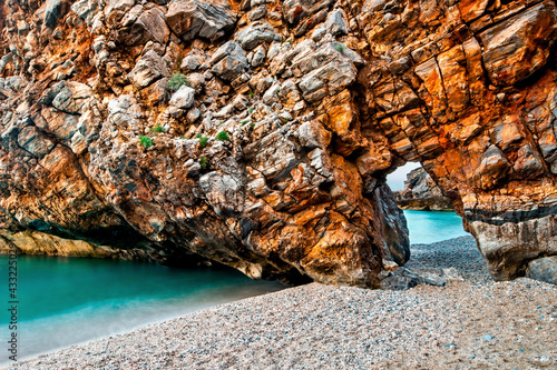 Fotografia Mylopotamos beach, close to Tsangarada village, Pelion mountain, Magnessia, Thessaly, Greece