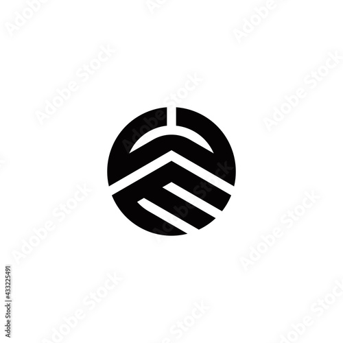 w e we ew initial logo design vector template