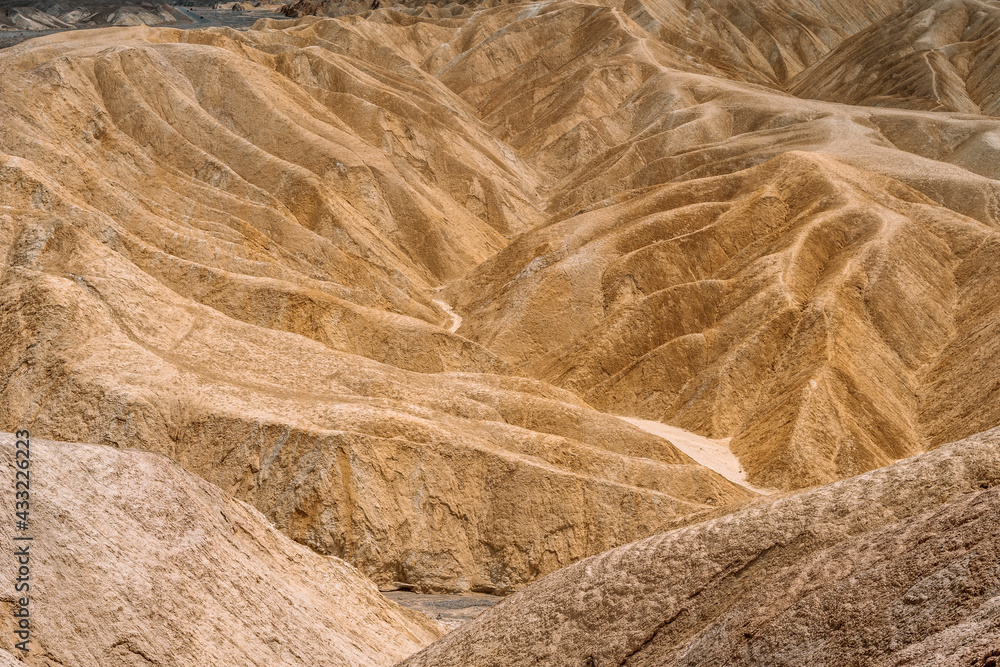 Hills and unusual mountains in Zabriskie Point Death Valley National Park.  Natural landscape in USA Stock Photo | Adobe Stock