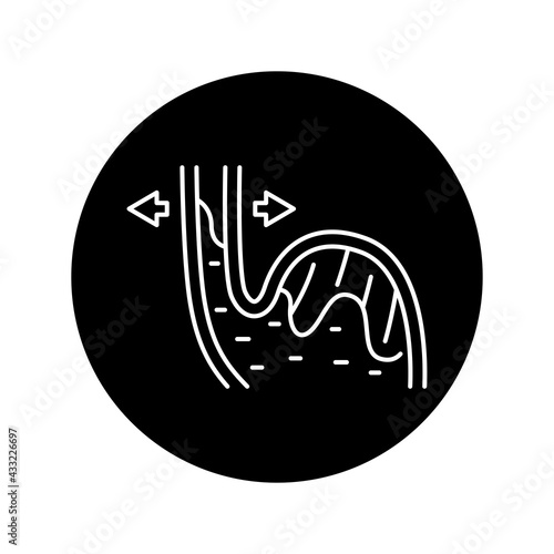 GERD olor line icon. Gastroesophageal reflux disease. Pictogram for web page, mobile app, promo.