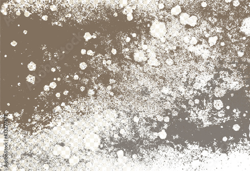 Mold, mildew, decay, stains, splashes, explosion. On an isolated background. Trail of grunge blots and splashes. Vector pattern of natural origin.