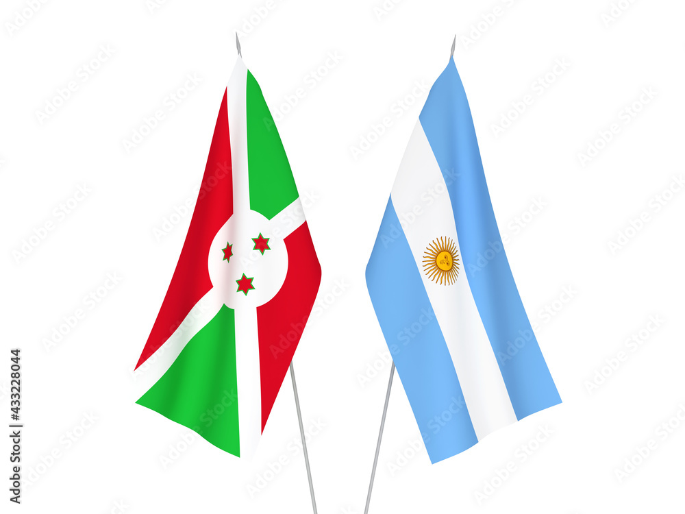 Argentina and Burundi flags Argentina and Burundi flags