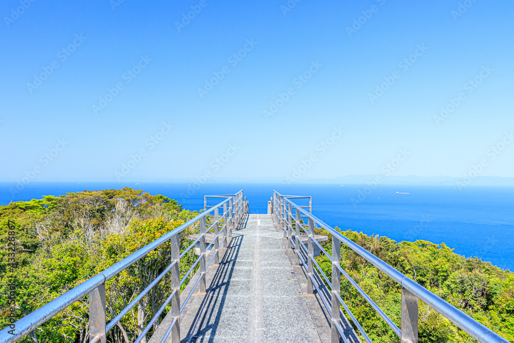 鶴御崎自然公園　展望ブリッジ　大分県佐伯市　Tsurumisaki nature Park Observation bridge Ooita-ken Saiki city