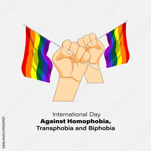 vector illustration for international day against homophobia, transphobia and biphobia-17 may
