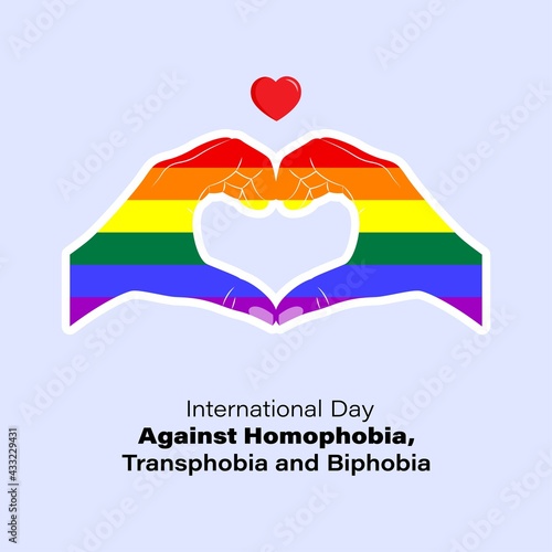 vector illustration for international day against homophobia, transphobia and biphobia-17 may