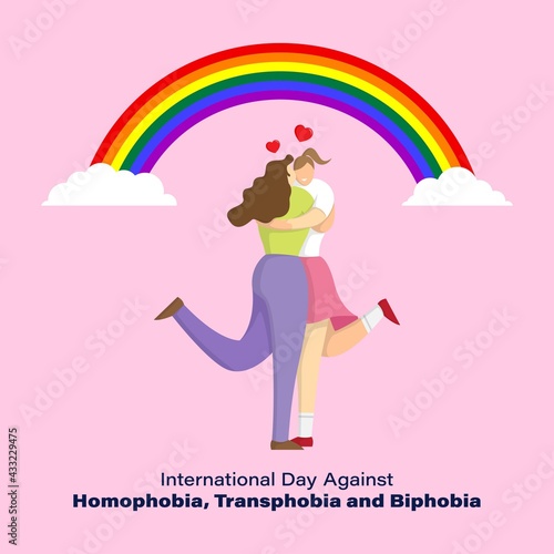 vector illustration for international day against homophobia, transphobia and biphobia-17 may