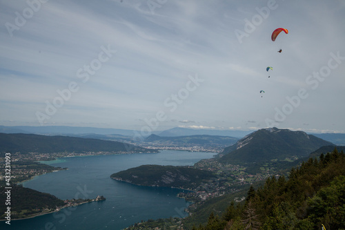 paragliding in the mountains