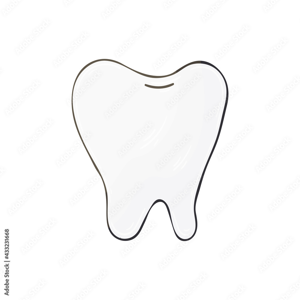 Obraz premium Vector icon in hand draw style. Image isolated on white background