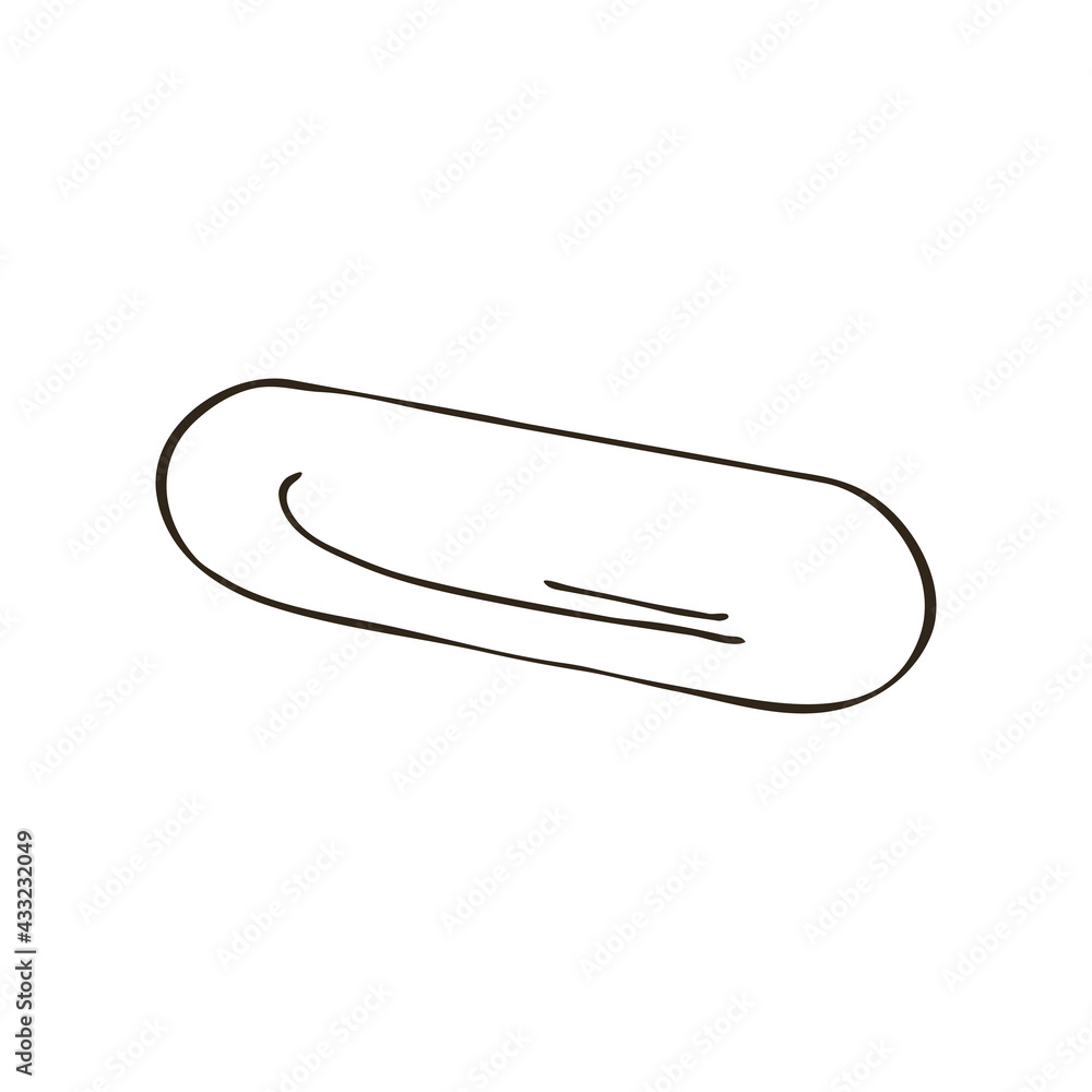 Vector icon in hand draw style. Image isolated on white background Vector icon in hand draw style. Image isolated on white background