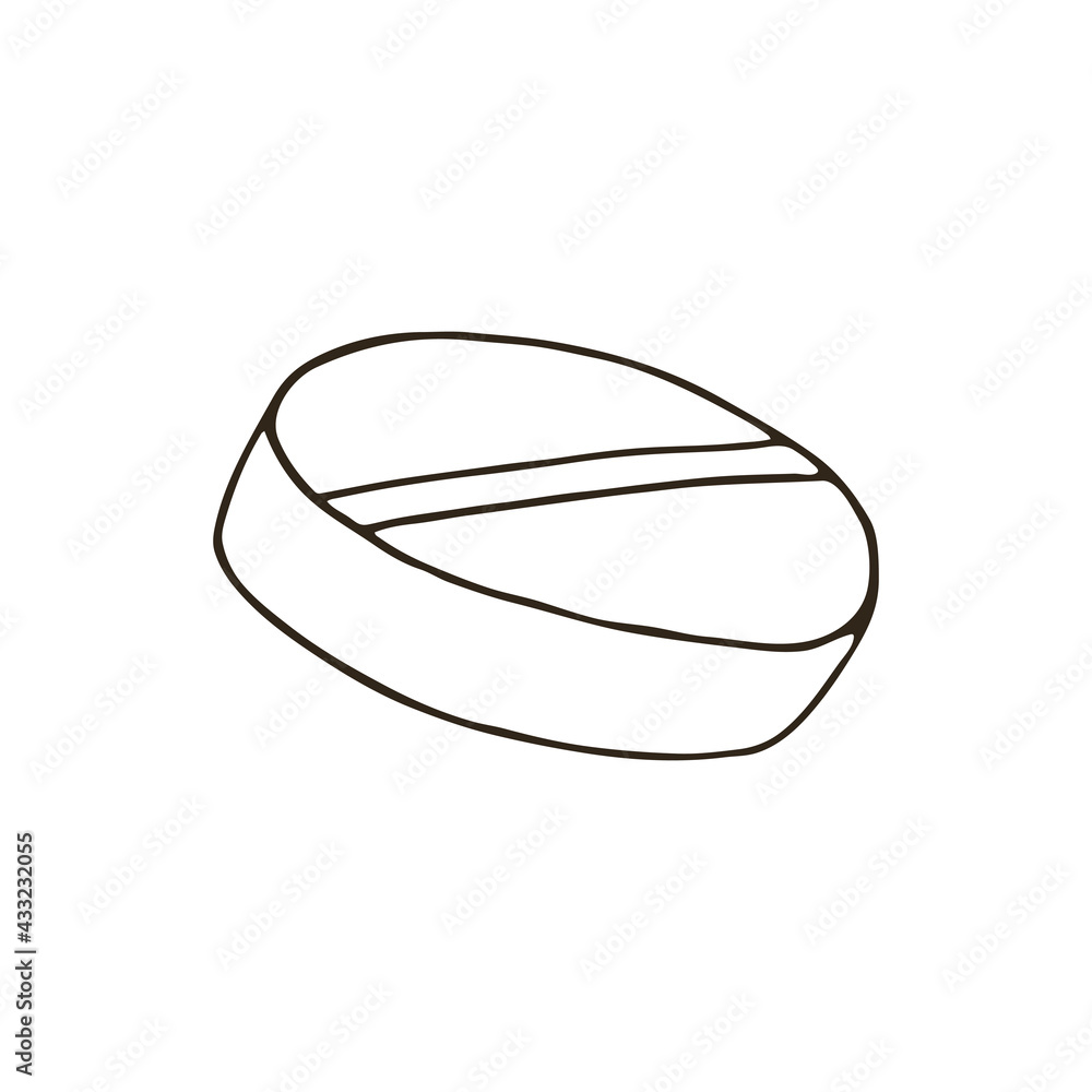 Vector icon in hand draw style. Image isolated on white background Vector icon in hand draw style. Image isolated on white background