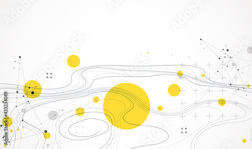 Vector abstract landscape geodesy topography map background. Art Line texture pattern.