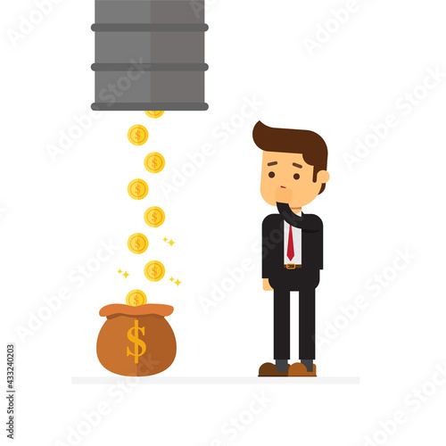 Businessman shocked because coin is seized