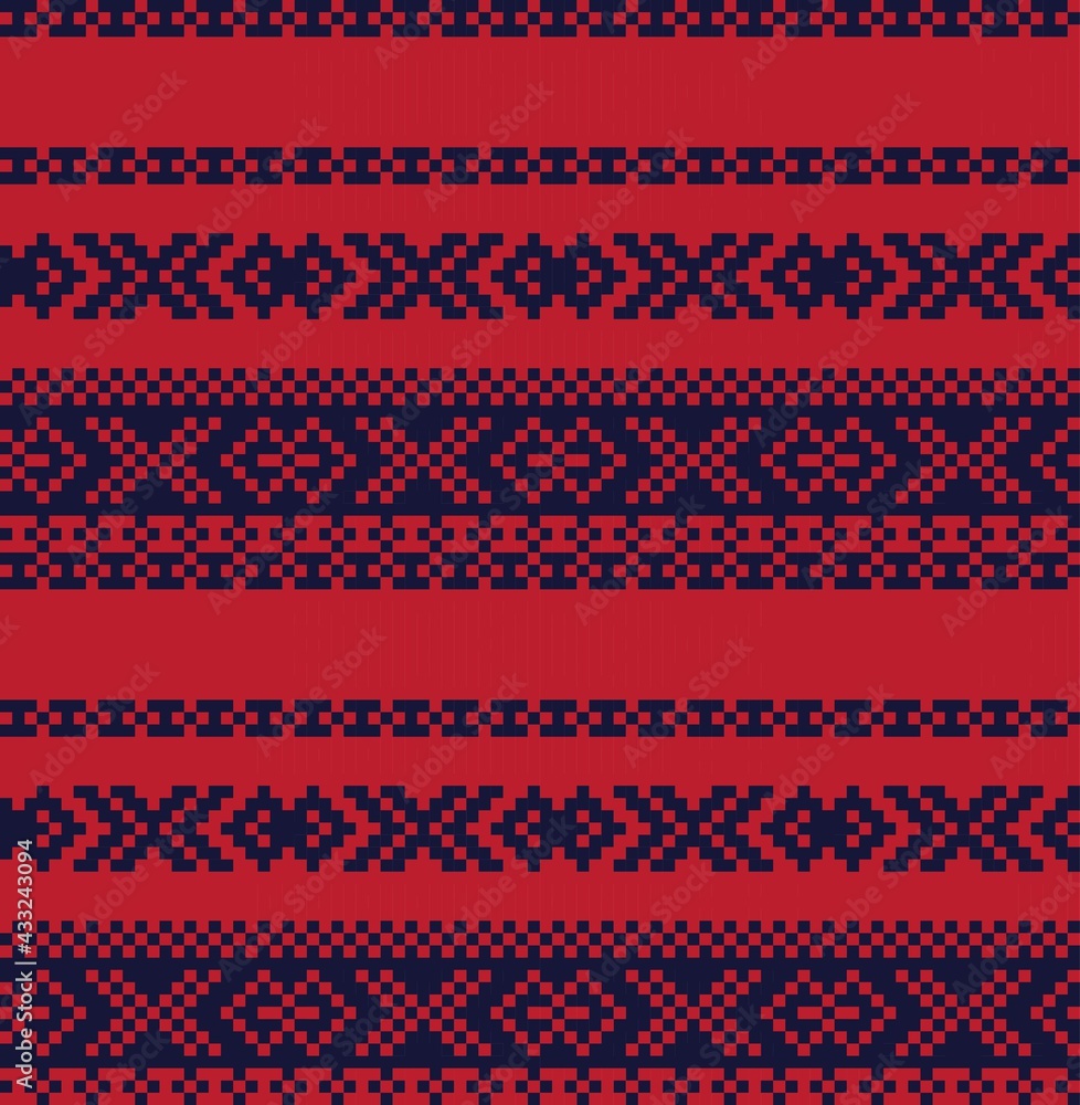 Christmas Fair Isle Seamless Pattern Background Christmas Fair Isle Seamless Pattern Background