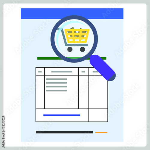 Vector illustration for Purchase Order EPS10