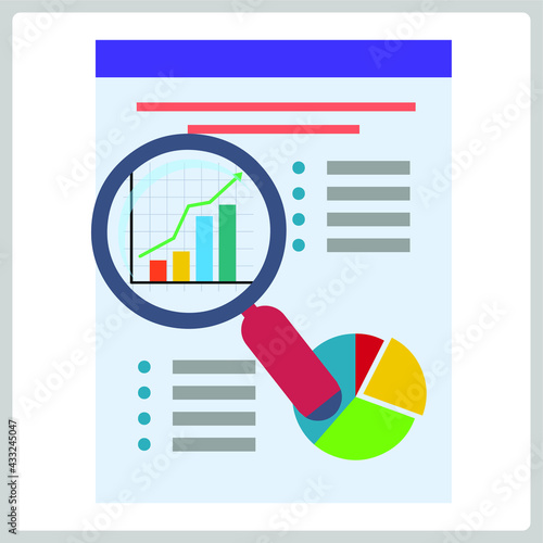 Vector illustration for Quantitative Data EPS10