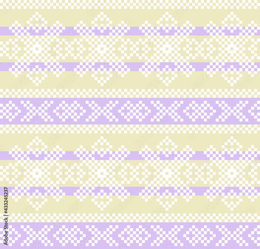 Pastel Christmas Fair Isle Seamless Pattern Background Pastel Christmas Fair Isle Seamless Pattern Background