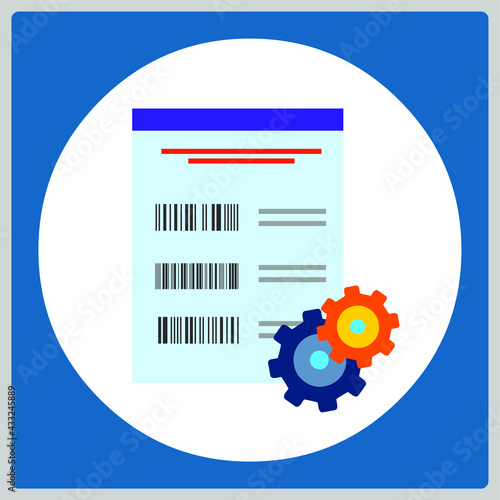 Vector illustration for Requirements Traceability Matrix EPS10