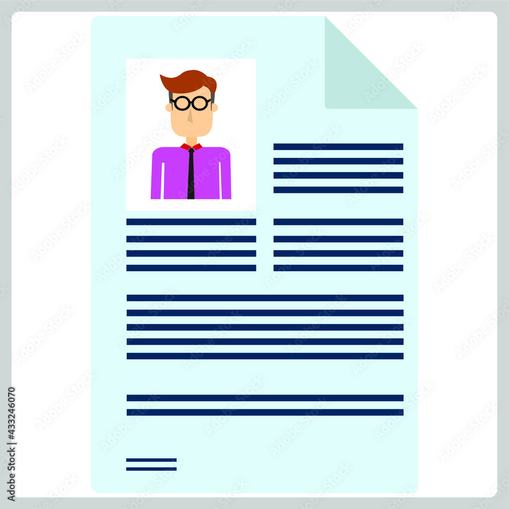 Vector illustration for Resume EPS10 Vector illustration for Resume EPS10