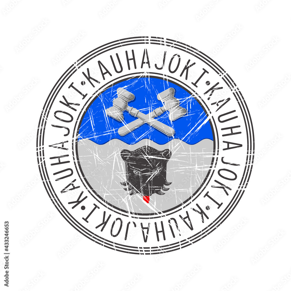 Kauhajoki city postal rubber stamp Kauhajoki city postal rubber stamp