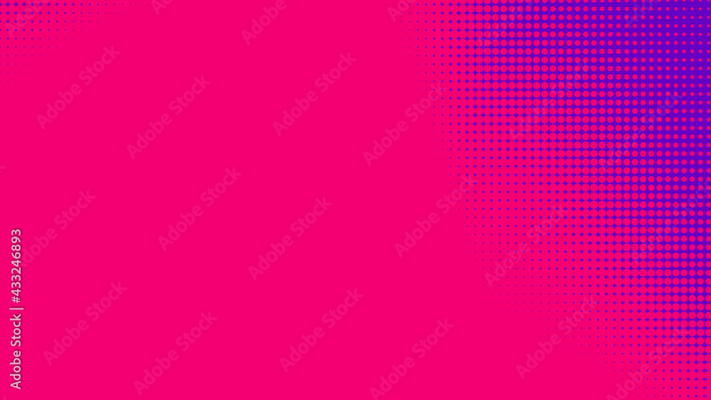Dots halftone purple pink color pattern gradient texture with technology digital background. Pop art comics with nature graphic design. Dots halftone purple pink color pattern gradient texture with technology digital background. Pop art comics with nature graphic design.