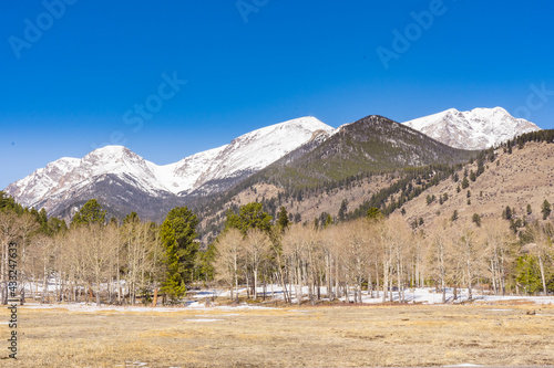 Mountains in Rocky Mountain National Park in Colorado