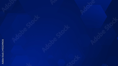 Abstract hexagon geometric blue pattern technology medical and science dark background.