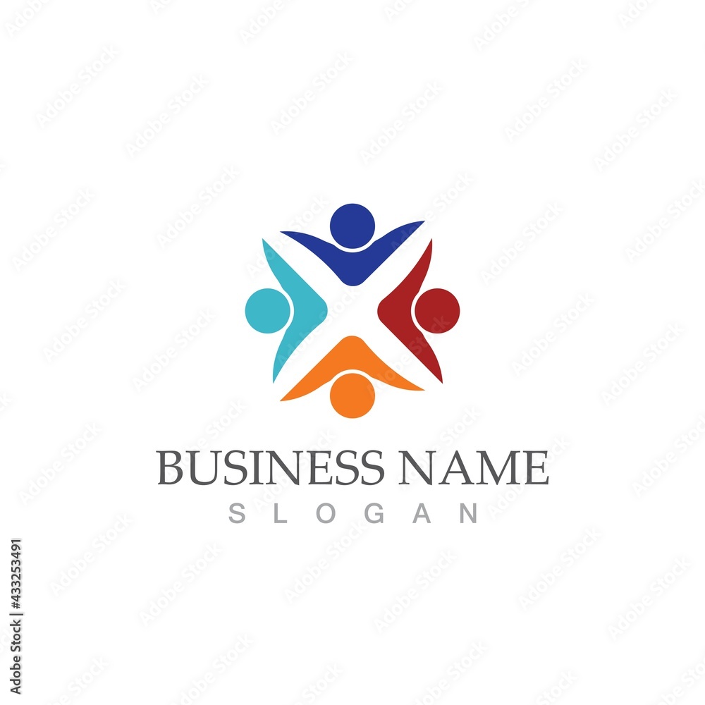 Community, network and social icon Community, network and social icon