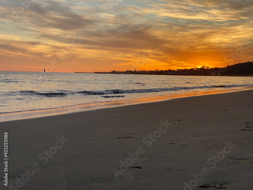 sunset at the beach