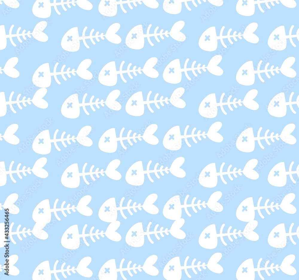 Obraz premium seamless pattern with fishes