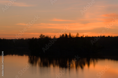 landscape after sunset