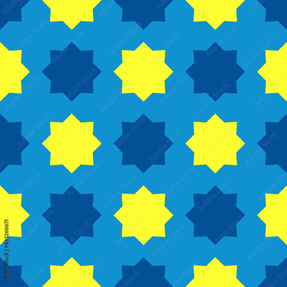 Seamless pattern with bright geometric shapes. Seamless pattern with bright geometric shapes.