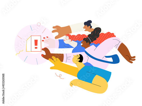 Discounts, sale, promotion. Flat vector modern illustration