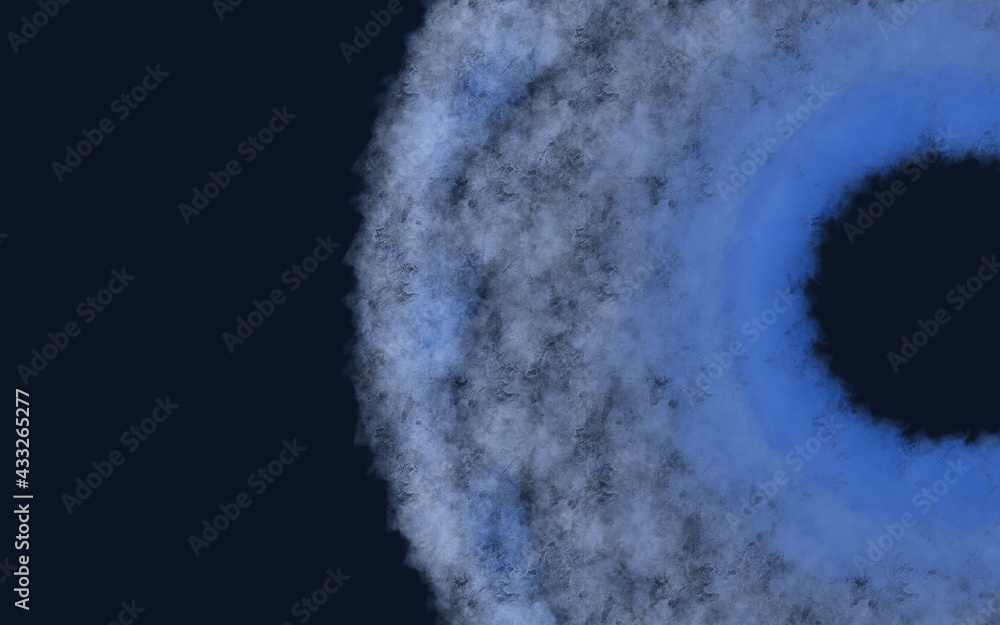 Fototapeta premium Abstract Blue and White Iris Cloud