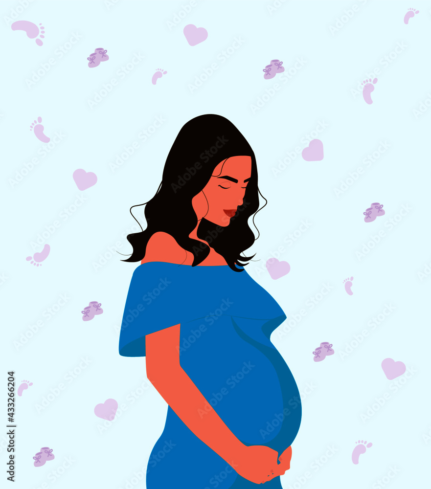 Pregnant woman waiting for baby Pregnant woman waiting for baby
