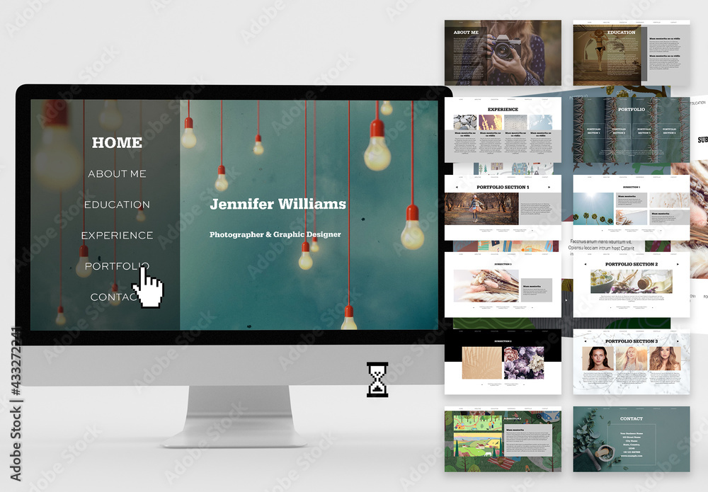 Digital Interactive Portfolio Template Stock Template Adobe Stock Digital Interactive Portfolio Template Stock Template Adobe Stock