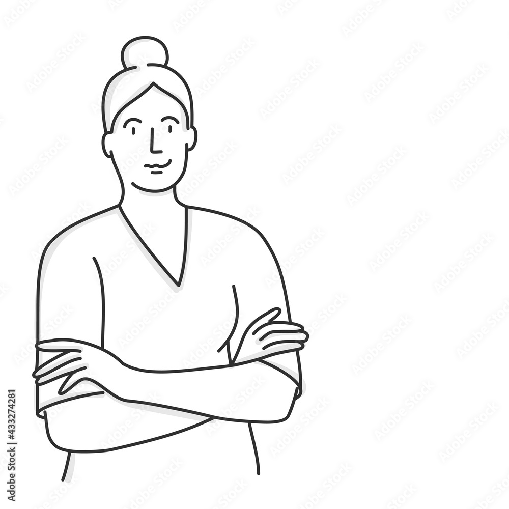 Medical workers with crossed arms. Medical workers with crossed arms.