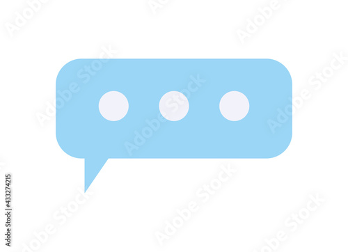 blue message bubble