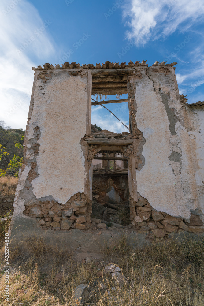 Ruined farmhouse on the mountain Ruined farmhouse on the mountain