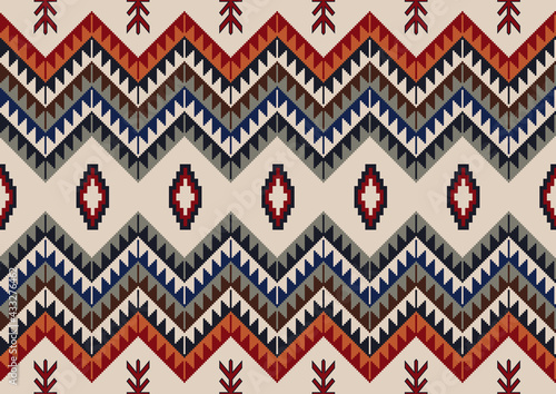 Photos Navajo tribal vector seamless pattern