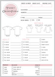 T-shirt Order Form